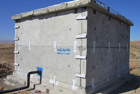 مخازن آب بتنی شرکت مهندسی پیش تنیده